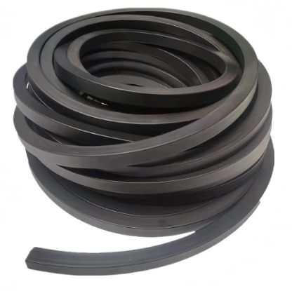 Fluoroelastomer FKM rubber strip for industrial applications